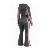 Sweat-shirts courts pour femmes en tissu doux de haute qualité avec pantalon, coupe confortable, style décontracté pour les activités de plein air