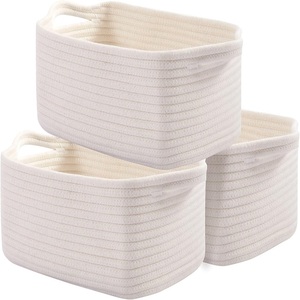Cotton Rope Storage Basket for Kids for Clothes Toys & <b>Towels</b> - Product Image 4