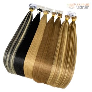 Haute qualité 100% cuticule vietnamienne alignée cheveux crus usine prix de gros I Tip Extensions de cheveux - Product Image 1