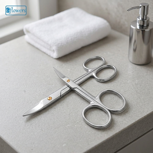 Produit très vendu, ciseaux à ongles en acier inoxydable à lame droite avec pointe acérée pour les soins de beauté, adultes, poignée ronde durable - Product Image 5