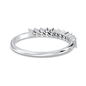 Reyes 925แหวนหมั้นเงินแท้แบบกำหนดเองแหวนของขวัญแต่งงานแหวนมาร์คีสตัด0.26Ct เครื่องประดับเพชรโมอิสสำหรับผู้หญิงสำหรับงานเลี้ยง - Product Image 3