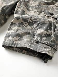 กางเกงขาสั้นคาร์โก้ผ้าฝ้าย100% สำหรับผู้ชายผ้าสัมผัสนุ่มสำหรับสตรีทแวร์และกลางแจ้งสไตล์ทึบติดโลโก้ได้ตามต้องการ - Product Image 5