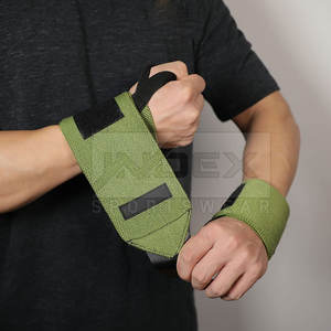 Muñequeras de entrenamiento físico para gimnasio, muñequeras ligeras de color sólido, muñequeras de Bajo MOQ - Product Image 5