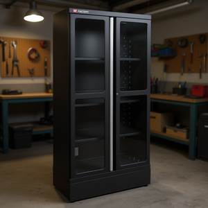 Armoire Facom de 2 m avec 2 portes en verre noir, armoires à outils - Product Image 3