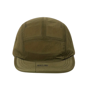 Casquette de baseball camouflage fonctionnelle à cordon de serrage à la mode pour hommes, cinq panneaux rétro à bord plat pour femmes - Product Image 6