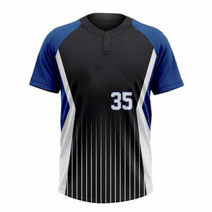 OEM Özel 2 Düğmeli Erkek Üniforması Beyzbol Forması Süblimasyon Baskılı Polyester Softbol Beyzbol Üniforması - Product Image 6