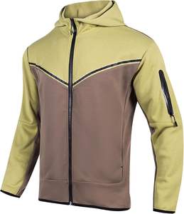 Ensemble survêtement en molleton pour homme de qualité supérieure pour l'hiver, veste à capuche et pantalon de survêtement, broderie personnalisée et impression de logo pris en charge - Product Image 2