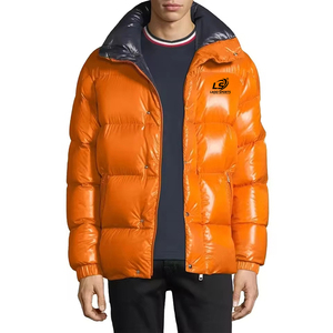 Chaquetas acolchadas brillantes para hombre con etiqueta personalizada de mejor Material con cuello levantado, corte perfecto, diseño personalizado, tela de lona - Product Image 6