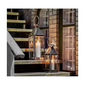 Linternas reales para boda 2025 Ramadán Eid fiesta decoración del hogar vela de Metal antigua linterna de estilo Vintage para colgar o usar en la Mesa - Product Image 4