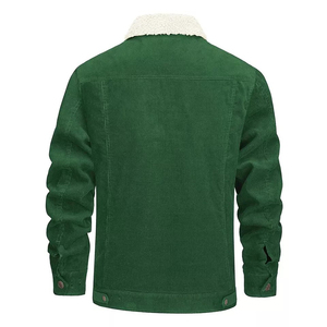 Chaqueta Bomber Personalizable para Hombre, con Cuello Alto, Relleno de Algodón, Tela de Lona, con Decoración de Logotipo Personalizado - Product Image 3