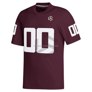 Maillot de football américain personnalisé, cadeau pour hommes et femmes, manches courtes, pour les fans de sport, imprimé, nom et numéro de l'équipe brodés - Product Image 2