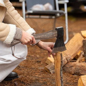 Hache de camping multifonctionnelle de qualité industrielle Timur Enterprises Marsrut 13'' en bois de rose, lame en acier inoxydable 16,5 - Product Image 6