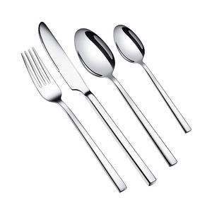 Ensemble de couverts en argent Offre Spéciale, ensemble de couverts en acier inoxydable avec poignée, ensemble de vaisselle, couverts polis miroir pour hôtel - Product Image 1