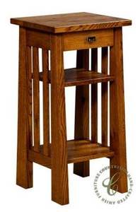 Fabulosa mesa auxiliar cuadrada estante de almacenamiento espacio nogal cama habitación granja venta otomana jardín TV soporte regalos - Product Image 5