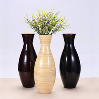 Vase en bambou moderne pour la décoration intérieure, usage domestique, marché européen, exportateur du Vietnam