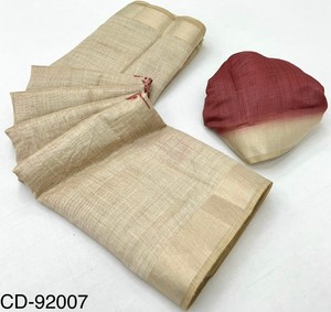 Coton Chanderi pur de qualité supérieure avec impression numérique florale avec collection classique Pallu Saree - Product Image 5