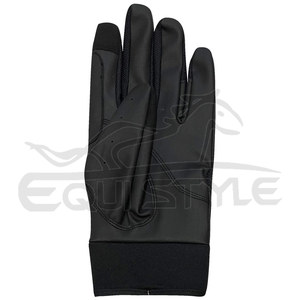 Vente en gros Gants d'équitation Écran tactile Conception personnalisée OEM Gants de sport de dressage équestre en cuir noir du Pakistan - Product Image 5