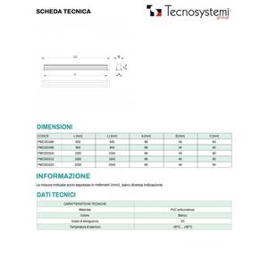 Difusor de Retorno Anticondensación Lineal de PVC Tecnosystemi con 1 Ranura para Sistemas HVAC Domésticos - Product Image 6