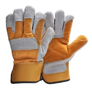 Cowhide Split Canadian Winter Leather Palm Work Gloves Labor Hand Protect Industrial Working Gloves