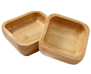 Saladier en bois minimaliste pour table à manger élégante Saladier en bois durable fait main pour cuisines écologiques à bas prix - Product Image 1
