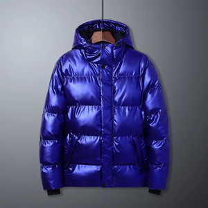 Bomber d'extérieur personnalisé OEM en usine directe pour hommes hiver coupe-vent grande taille veste bouffante pour hommes - Product Image 2