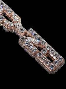 Pendentif Hip Hop personnalisé pour homme en moissanite avec lettres en diamant VVS1, nom personnalisé, bijoux de rappeur, pendentifs et breloques - Product Image 4