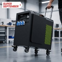 Station d'alimentation portable à batterie solaire TIANTAITECH Série BH, générateur solaire silencieux à émission zéro avec chariot LFP