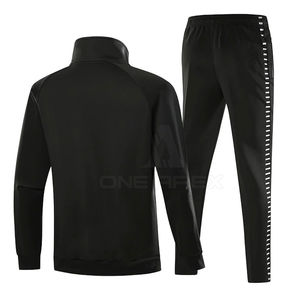 Survêtements personnalisés de haute qualité pour hommes, ensembles de survêtements de jogging de couleur noire pour hommes au meilleur prix - Product Image 2
