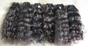 Vente en gros de cheveux vierges authentiques du sud de l'Inde, faisceaux naturels, trame de cheveux humains bruts - Product Image 5