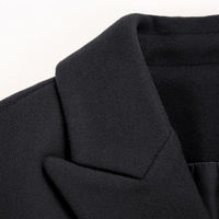 Manteau en laine personnalisé pour femmes, en polyester, taille plus et long, veste d'hiver, trench-coat pour femmes