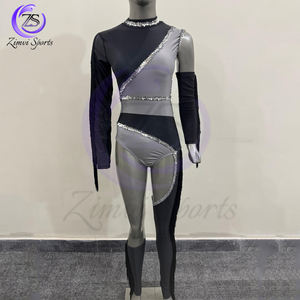 เครื่องแบบ Majorette ที่กำหนดเองสำหรับทีมเต้นรำวงเดินขบวนเชียร์ลีดเดอร์ชุดพาเหรดชุดพาเหรดประดับพลอยเทียม - Product Image 1