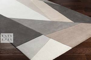 Alfombra de área grande con mechones a mano de lujo moderno 100% diseño geométrico de lana de Nueva Zelanda para el piso del hogar alfombra decorativa de alta calidad - Product Image 5