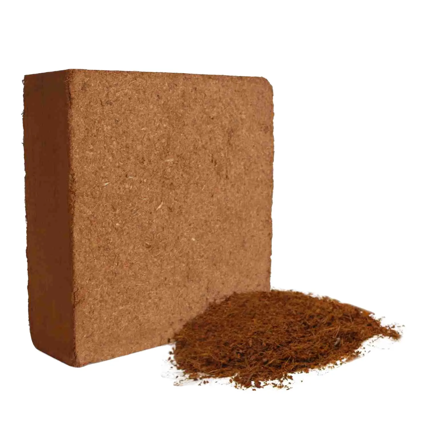 Best Selling 100% Biodegradable Coco Peat 5Kg Compressed Block Expands `Low EC Substrate Soil Compost For Plant