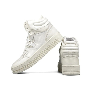 QIFON Chaussures montantes pour hommes Baskets de sport à la mode et rétro Chaussures pour hommes à semelles épaisses - Product Image 3