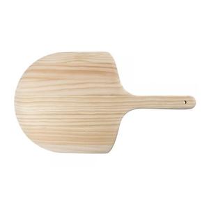 Tabla de cortar para servir pizza al por mayor con mango largo Tabla de cortar de madera con forma redonda - Product Image 5