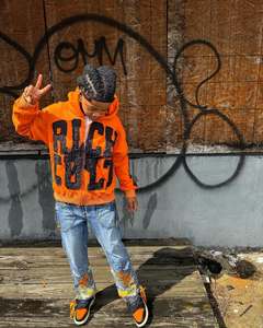 Sweats à capuche zippés pour hommes personnalisés, 420 g/m², tissu éponge lourd, appliqué vintage, broderie usée, technique de lavage à la pierre - Product Image 1