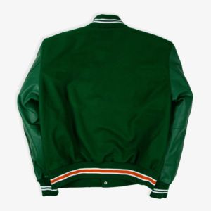 Varsity Jacket Homme Laine Letterman Cuir Véritable Noir avec Couleur Rouge Broderie Logos Patchs et Étiquettes Veste pour Homme - Product Image 2