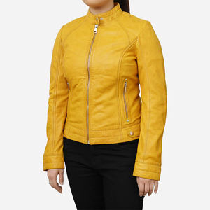 Meilleures Ventes de Vêtements Automne/Hiver Nouvelle Collection Vestes en Cuir Véritable pour Femmes Tissées à la Main Manches Longues Vente en Gros - Product Image 3