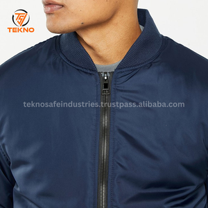 Diseño único Hombres Bomber Puffer Jacket A prueba de viento de secado rápido Transpirable Hombres Bomber Jacket para la venta Mangas regulares Servicio OEM - Product Image 4