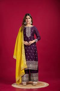 งานปักหนักลำดับบนล่างและ dupatta - Product Image 2