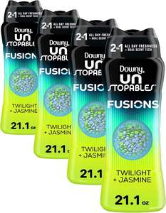 Perlas Aromatizantes Downy Unstopables Fusions, Aroma Jazmín Crepuscular |   Frescura 24 Horas |   Tecnología de Doble Aroma |   Paquete de 4 de 21.1 oz - Product Image 1