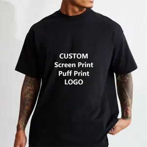 Camiseta de algodón 100% para hombre, Fit Pro Club, estampado de pantalla en blanco Unisex de gran tamaño de alta calidad para camiseta personalizada para hombre, envío DDP - Product Image 2