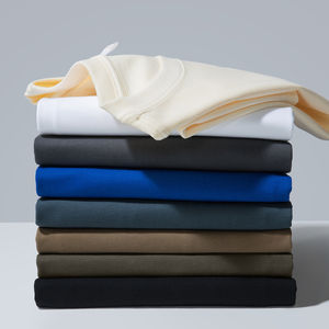 T-shirt de sport unisexe 290 Gsm en coton à motif solide, grande taille, style décontracté, options multicolores, nouvel arrivage - Product Image 3