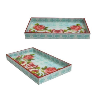 Bandeja impresa con revestimiento de esmalte de madera MDF de la mejor calidad, bandeja de servicio de tamaño personalizable - Product Image 2