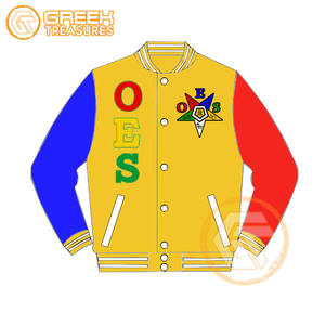 Veste pour femme respirante et à séchage rapide en molleton de coton brodé avec appliques solides Étoile de l'Orient, modèle GT-9076, commande personnalisée, Trésors Grecs - Product Image 5