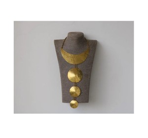 Direct factory wholesale brass fashion jewelry <b>necklace</b> hammered design wedding wearing looking fabulous top selling - Product Image 1