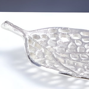 Plat de service élégant fait à la main plaqué argent personnalisé pour la maison hôtel restaurant dessus de table fruits secs dattes servir - Product Image 5