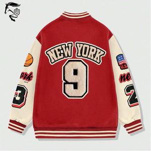 2024 hommes personnalisé bouffée impression toile varsité veste couleur unie écologique coupe-vent avant bouton Alphabet motif poche - Product Image 2