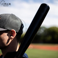 Tongkat Baseball Kayu Solid Premium Siap Pakai dari Kayu Maple/Ash/Birch, Konstruksi Satu Bagian, Pegangan Ergonomis, Tahan Lama, Ringan, dan Seimbang