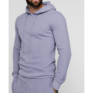 Wholesale Men's 100%Cotton Custom Logo Hoodie and Jogger Breathable Gym Blank Sport Hoodie for Men - Product Image 4